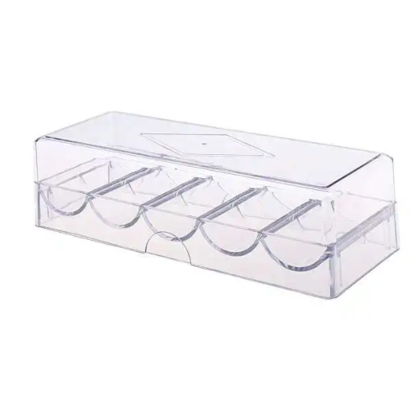 

100pcs WHOLESALE ACRYLIC POKER CHIP RACK BOX
