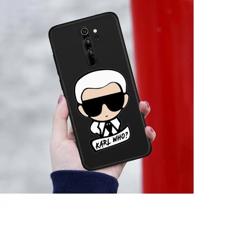 

Cartoon Letters Lagerfeld Brand Designer KARLs Phone Cases For Redmi 7 8 9 A K20 30 Pro Note 8 9 Pro 9s