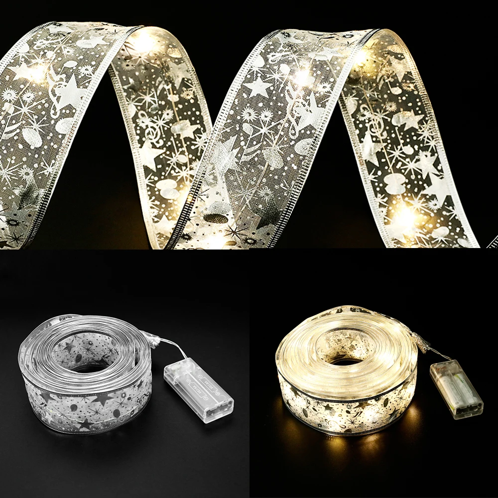 Рождественская лента со светодиодный Ной подсветкой 1 м 2 5 водонепроницаемая для