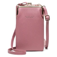 crossbody cell phone purse wallet for women mini cell phone pouch shoulder bag with strap for women pu leather fashion handbags