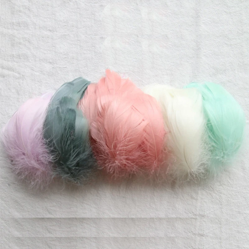 2 5 дюймов гусиное перо сделай сам крашеный цвет средний плавучий лебедь шлейф