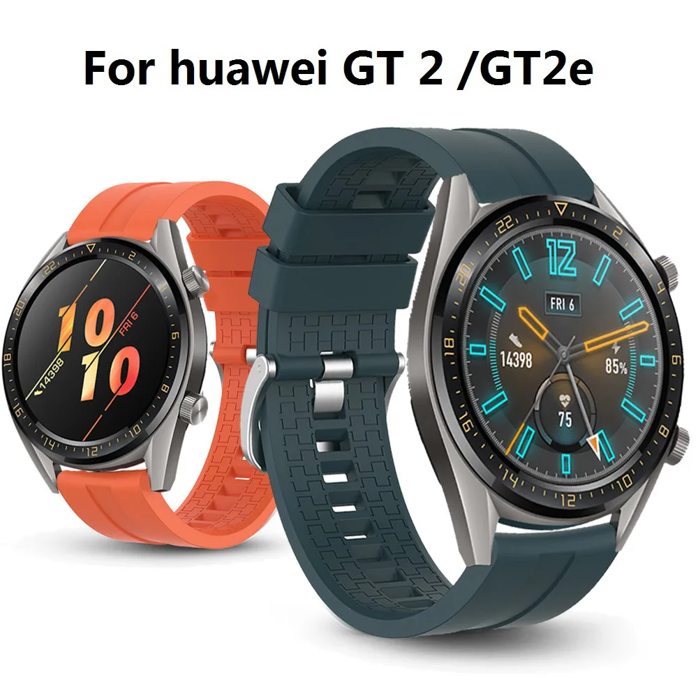 

Ремешок силиконовый для Huawei Watch GT 2e GT2 46 мм, сменный Браслет для умных часов Huawei watch GT2E, 22 мм