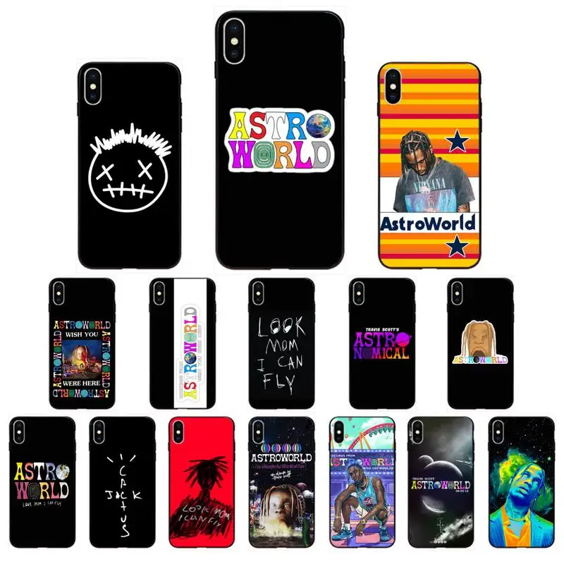 

YNDFCNB travis scott astroworld TPU Soft Silicone Phone Case for iphone 11 Pro Max X XS MAX 6 6s 7 8 Plus 5 5S 5SE XR SE2020