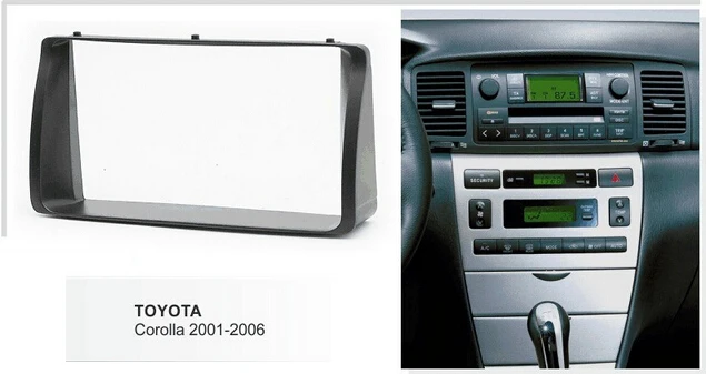 Автомобильный аудио комплект установки для Toyota Corolla 2001 2006 фасции стерео набор