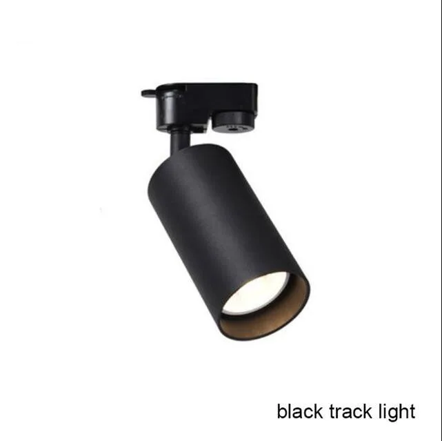 Black Track Light 7 Вт 10 Вт GU10 светодиодный Трек свет алюминиевые потолочные рельсы трек освещение точечный рельс прожекторы Замена галогеновым лампам AC110V AC220V - Испускаемый цвет: Black Track Light