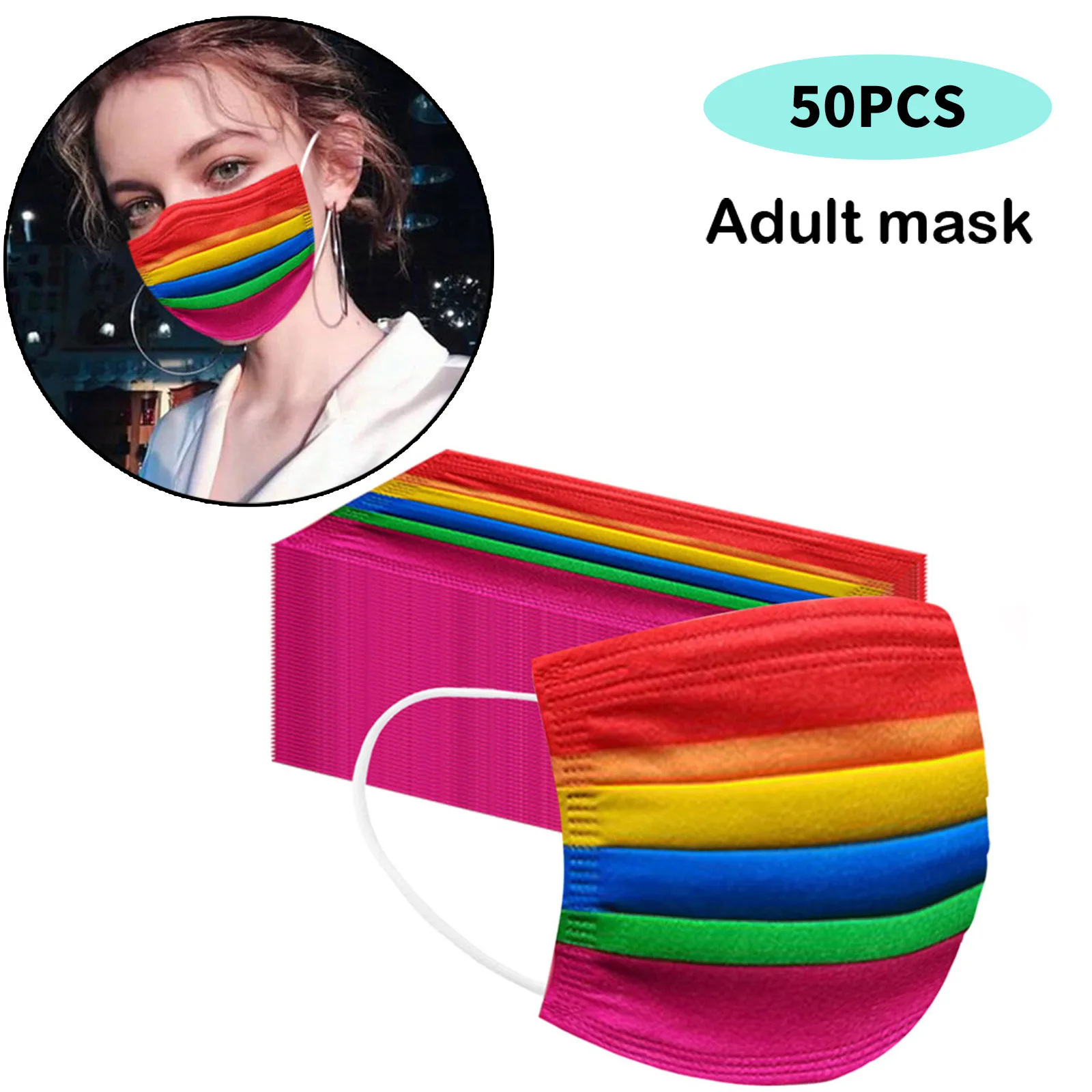

Custom LOGOMask rainbow shield Masque Proof Protect Disposable Duct Masks Customize Halloween Cosplay Mascarillas mascara deboca