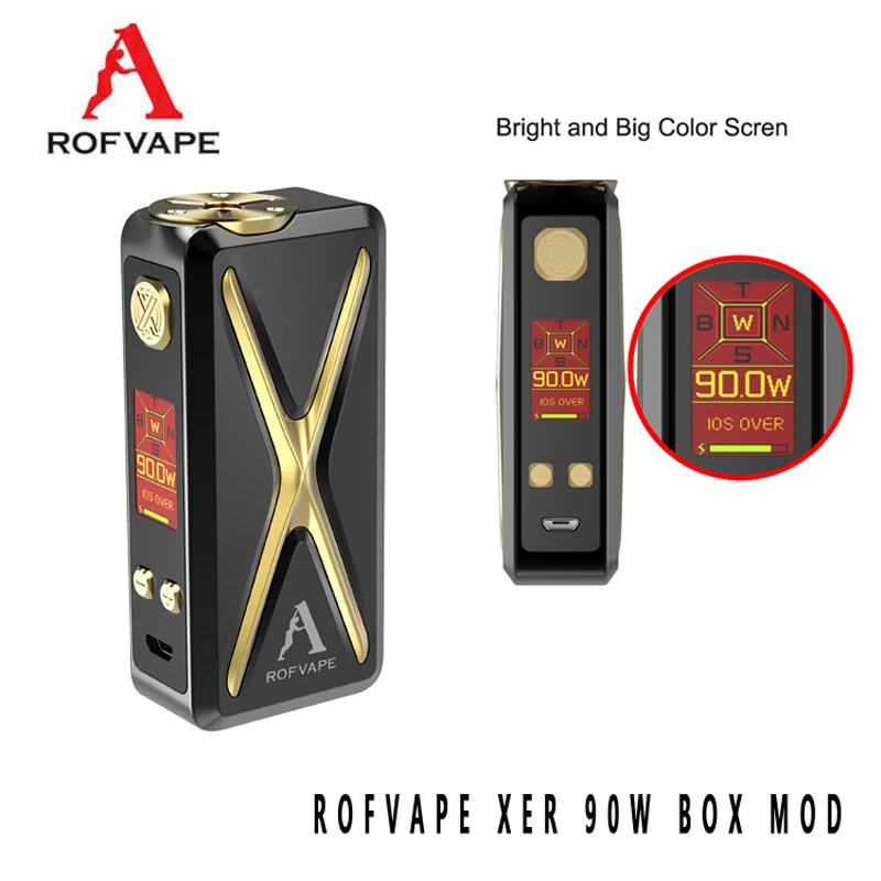 ROFVAPE XER 90 Вт бокс мод VW вейп поддержка 18650 батарея электронная сигарета для 510