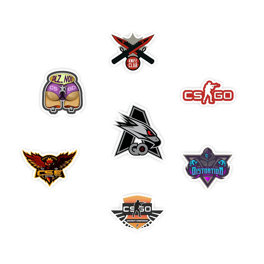 

50pcs FPS Game Csgo Stickers Hot Game Stickers for Laptop Anime Stickers For Children Kids Guitar Cans Fridge Car Stickers