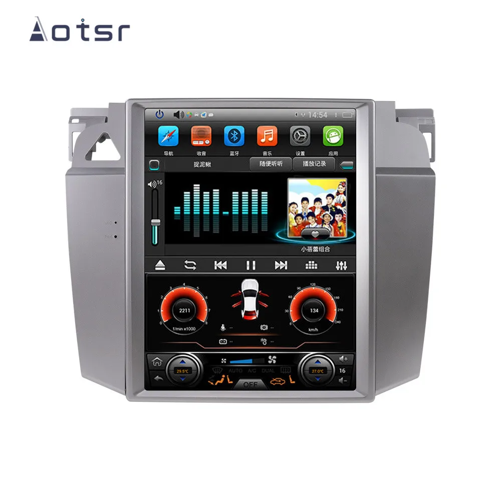 Автомобильный DVD плеер в стиле Tesla Android 8 1 GPS навигация для Volkswagen Magotan 2007 2011