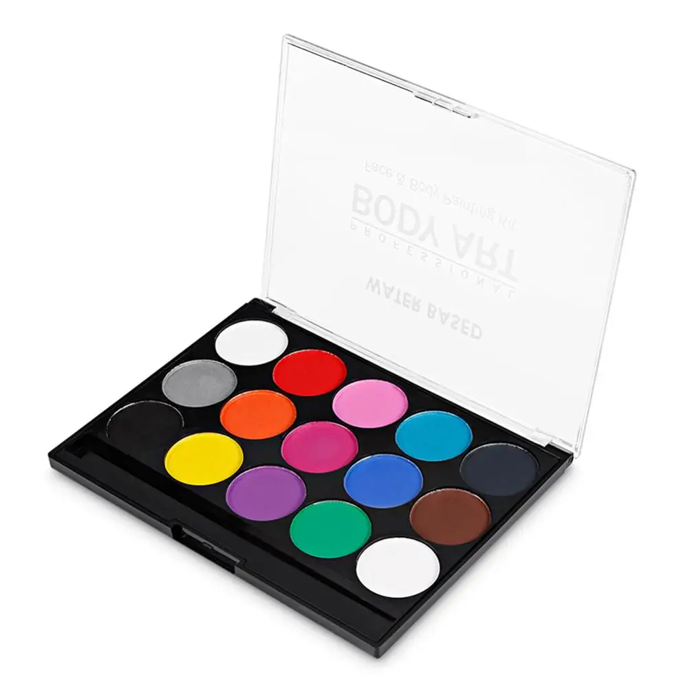 15 цветов многоцветная масляная краска для татуировки лица тела Хэллоуина