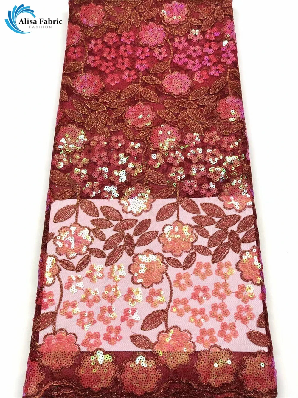 

Вышитая французская Тюлевая кружевная ткань с блестками, Африканский сетчатый кружевной материал, нигерийские кружевные ткани 5 ярдов для ...