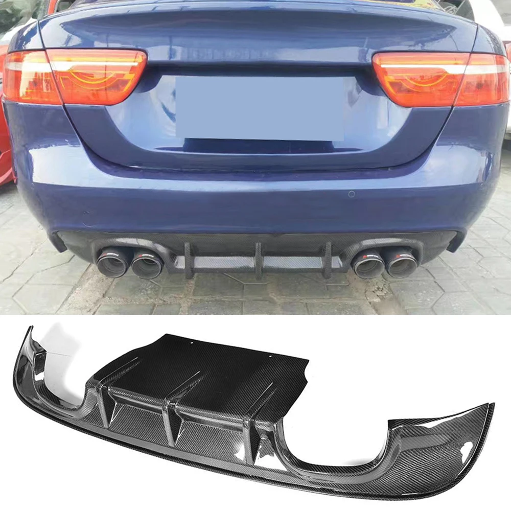 Диффузор для заднего бампера из углеродного волокна спойлер губ Jaguar XE Sedan 4 Door