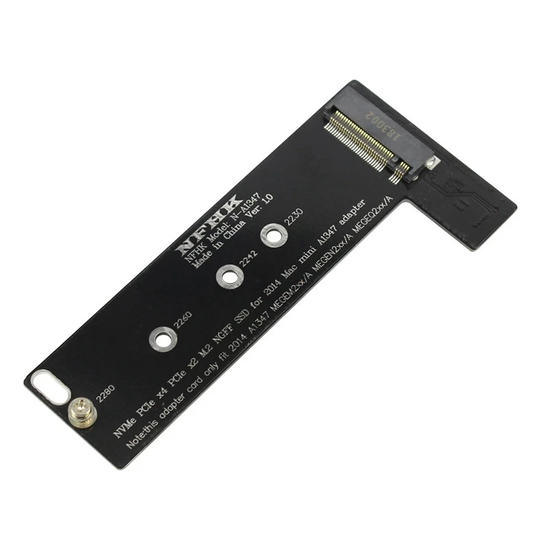 Новинка NVMe M2 SSD конвертер карта для применения Mac Mini 2014 A1347 MEGEN2 MEGEQ2 адаптер Raiser PCI
