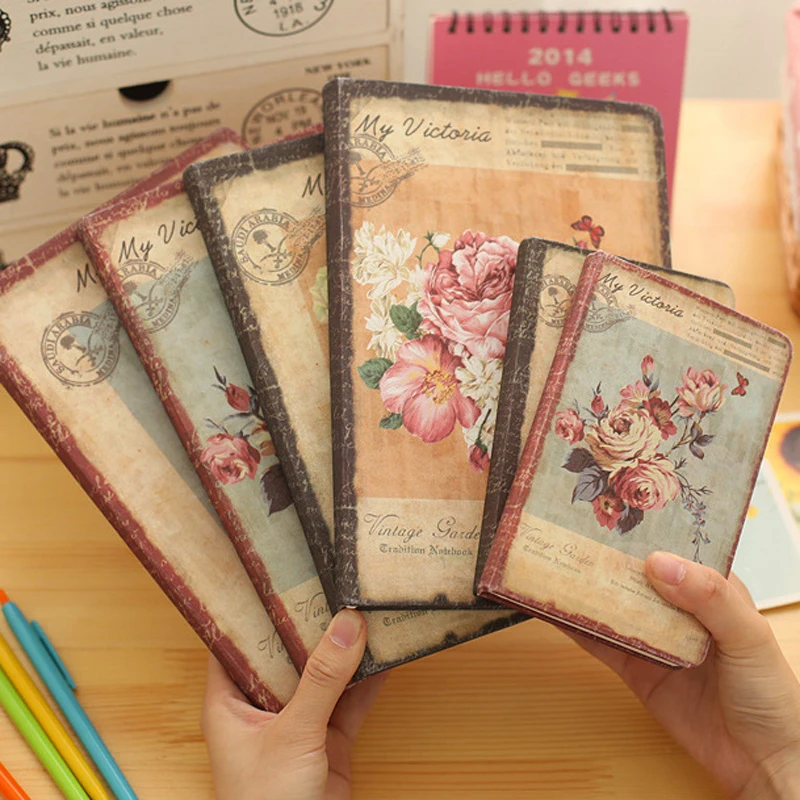 

Блокнот с цветными внутренними страницами, в китайском стиле, креативный дневник с твердой обложкой, ежедневник, дневник с принтом лилии, ро...