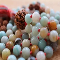 6mm amazonium vajra bodhi 108 beads tassel mala necklace healing wristband chakas energy lucky diy handmade meditation buddhism
