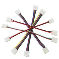 5pcs 6pin 5pin 4pin 3pin 2pin welding free connector clip connector cable for rgb rgbw rgbww led strip light led lamp tape