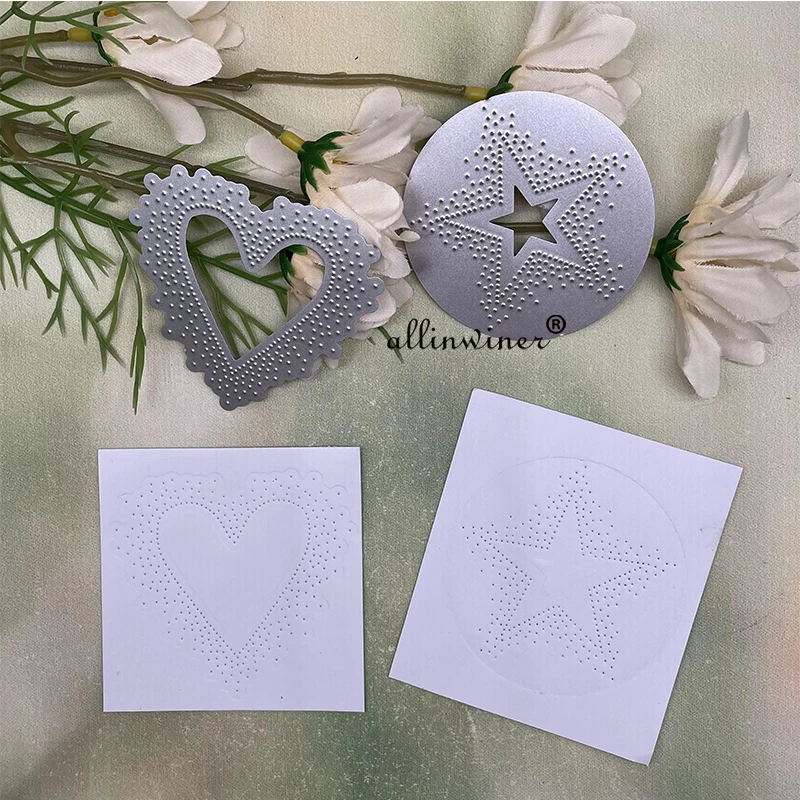 

Heart stars ornament Metal Cutting Dies Stencils For DIY Scrapbooking Decorative Embossing Handcraft Die Cutting Template