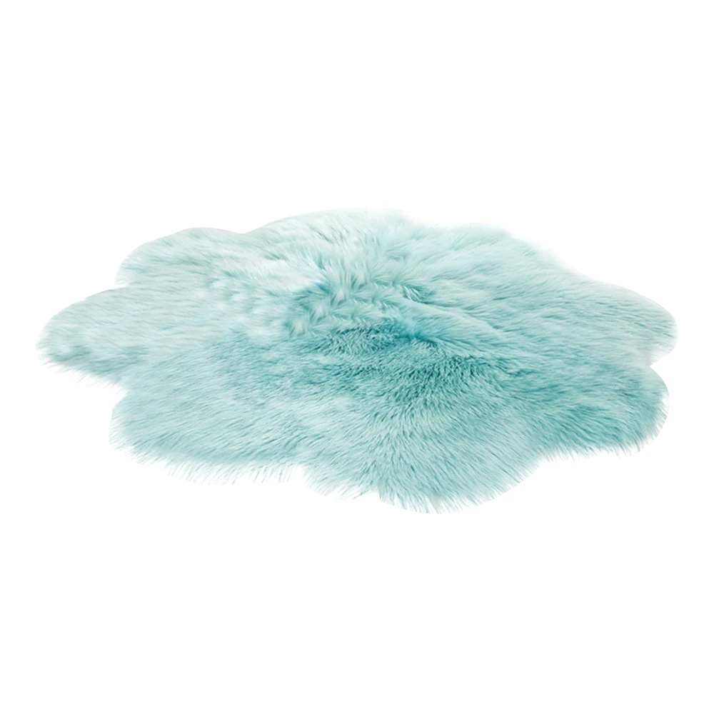 blue1 Urijk, розовый, мягкий, искусственный мех, шерсть, ковры для гостиной, дивана, плюшевый ковер, покрывало для спальни, матрас, рождественские, для двери, окна, круглые коврики, ковры - Цвет: blue1