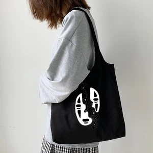 Anime Kawaii Graphic Shopping Bags Girls Cartoon School Bag Fashion Casual Pacakge Hand Bag Tote Vin