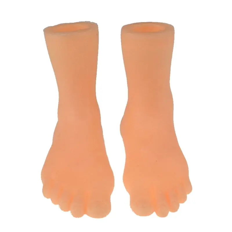 

1 Pair Soft Vinyl Mini Finger Feet Puppets Tiny Left Right Hand Party Costume