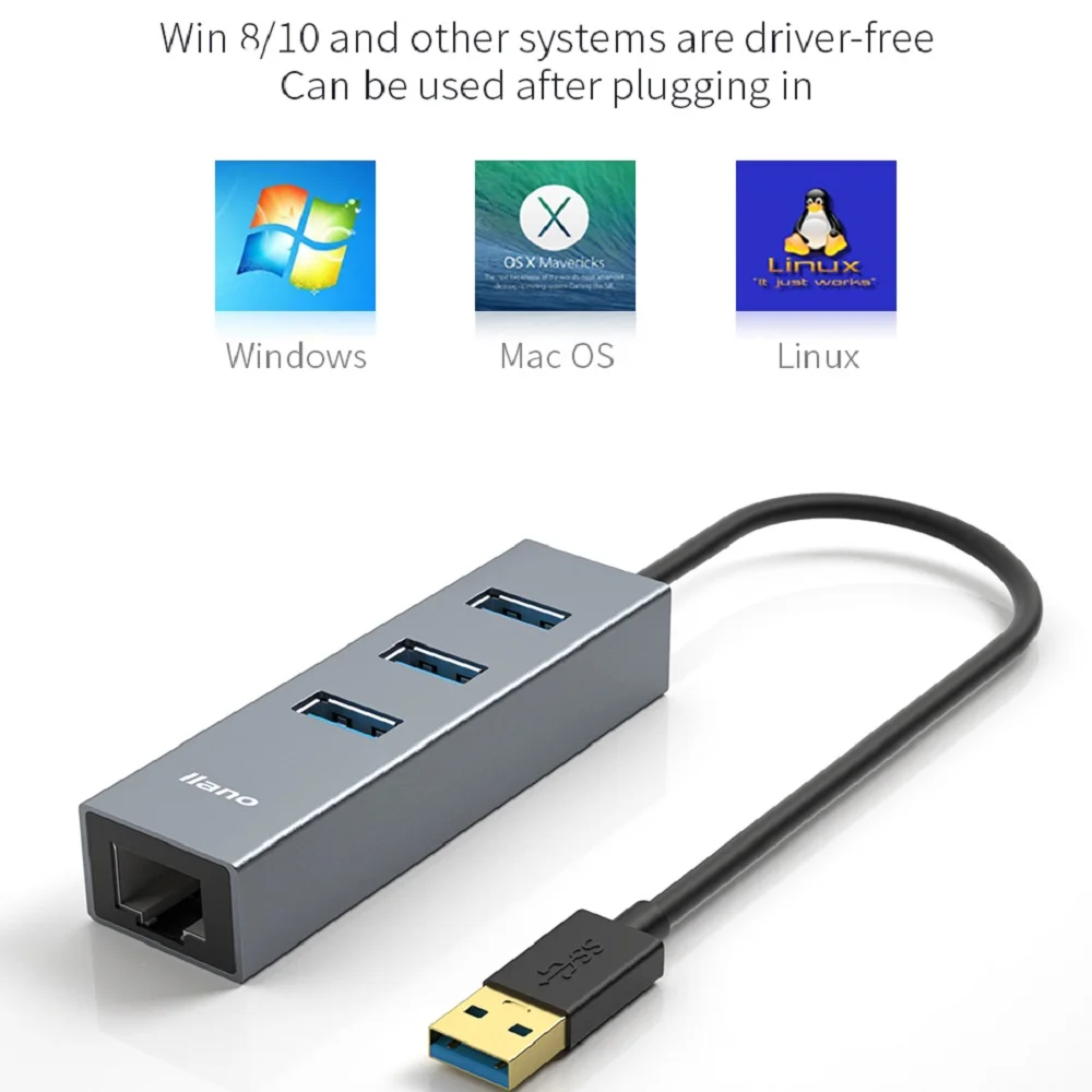 USB разветвитель LLANO высокоскоростной для MAC/Xiaomi/ноутбука/компьютера|USB-хабы| |