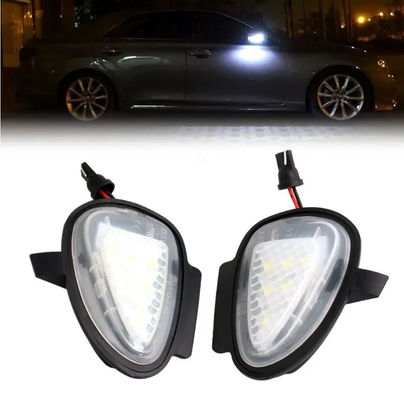 

Direct Fit White LED Under Side Mirror Puddle Lights For Golf MK6 6 MKVI