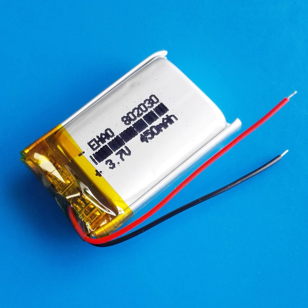 3 7 V 450mAh полимерный литиевый Lipo аккумулятор Перезаряжаемый для MP3 GPS смарт-часов