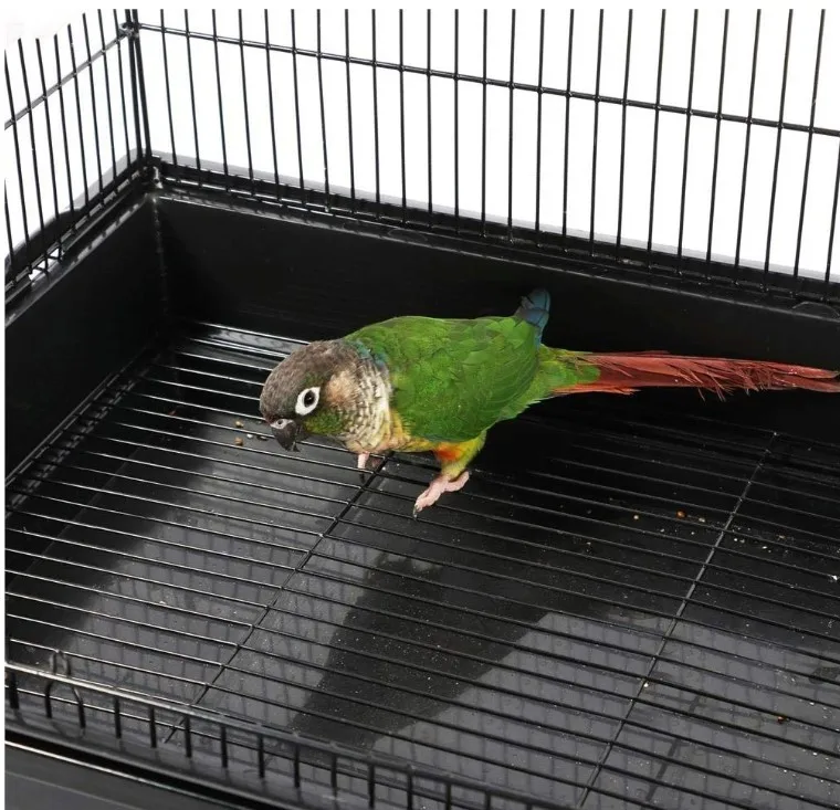 

Wire bird cage Bird Cage 46*36*92cm For Parrots Macaw Cockatiel Bird Nest Supplies Bird Cages & Nests HWC