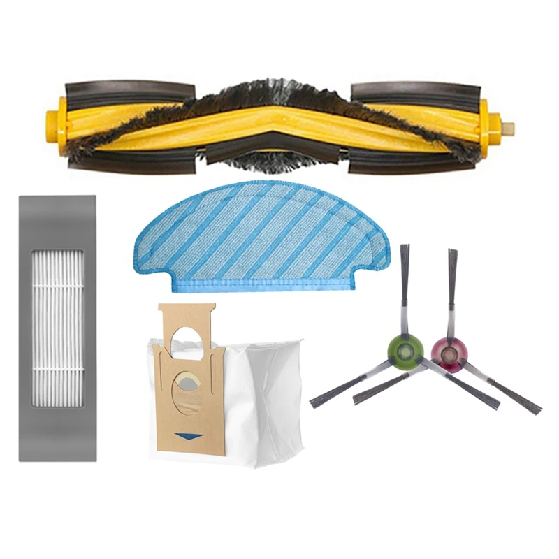 

Мешок для пыли с фильтром и основной щеткой AD-Mop, подходит для Ecovacs Deebot Ozmo T8 Aivi, аксессуары T8 MAX