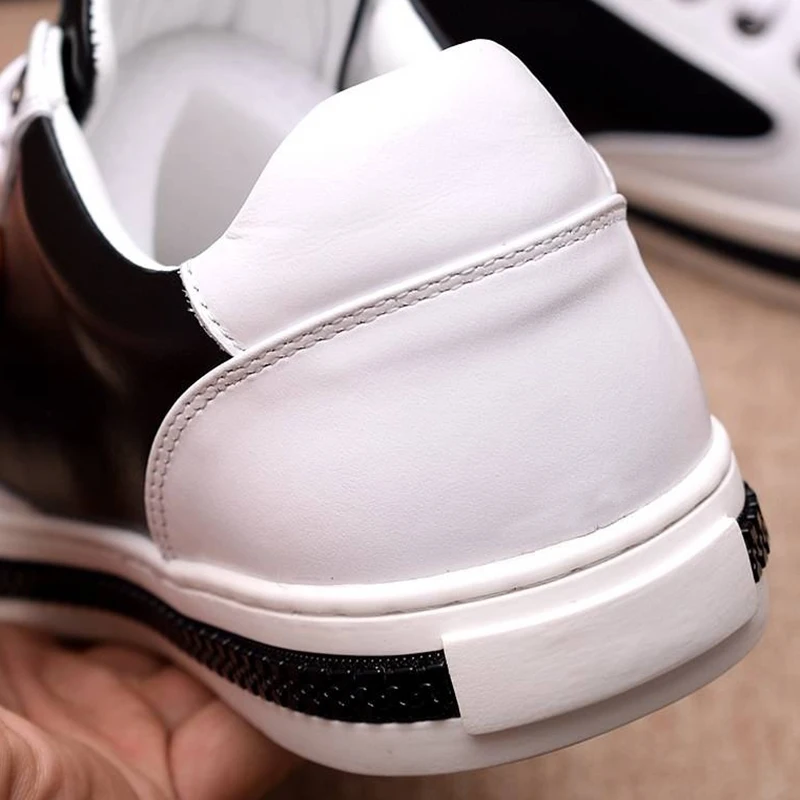 Starbags PP New fashion logo sports casual little white shoes first leather breathable British men's board | Обувь