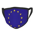 Многоразовая маска для лица с флагом Европейского союза, Пылезащитная маска против смога, защитный чехол, респиратор, маска для рта