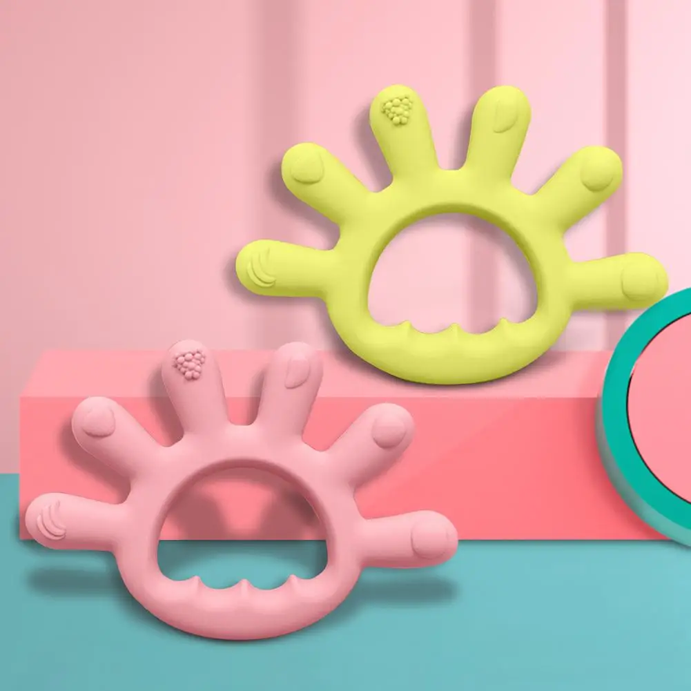 

Детский Прорезыватель для зубов из пищевого силикона, Детские моляры, игрушки для прорезывания зубов