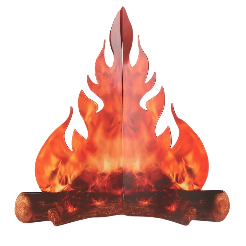 3D Flame Decorative Cardboard Halloween Decoration Easter Christmas Fire for Bonfire Party | Дом и сад