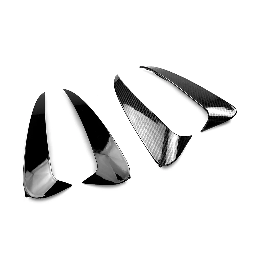 Сплиттер для заднего бампера автомобиля из углеродного/глянцевого черного