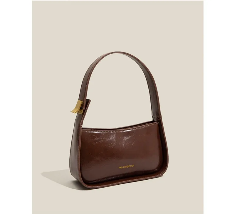 Maxdutti New Bag Women's Messenger Bag Armpit Bag Single Shoulder Bag Fashion  Bag Versatile French Minority Senior Women's Bag