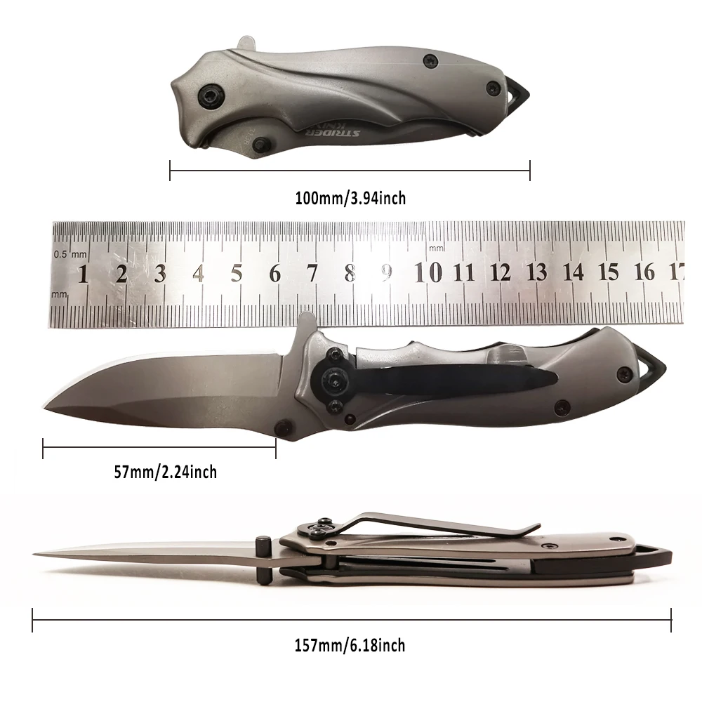 12 шт./лот 157 мм (6 2 ') 56HRC Ретро складной нож на открытом воздухе Маленький