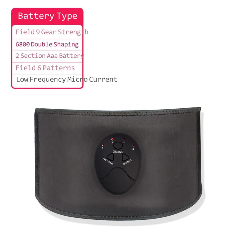 

Intelligent Abdominal Muscle Sticker EMS Fitness Trainer Belt LED Display Muscle Stimulator Adjustable Waist Back Tummy Support