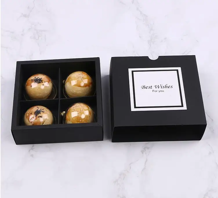 

Коробка Черная бумажная для торта, 14,6*14,6*5 см, 4 шт., 100 шт./лот, бесплатная доставка, SN3831