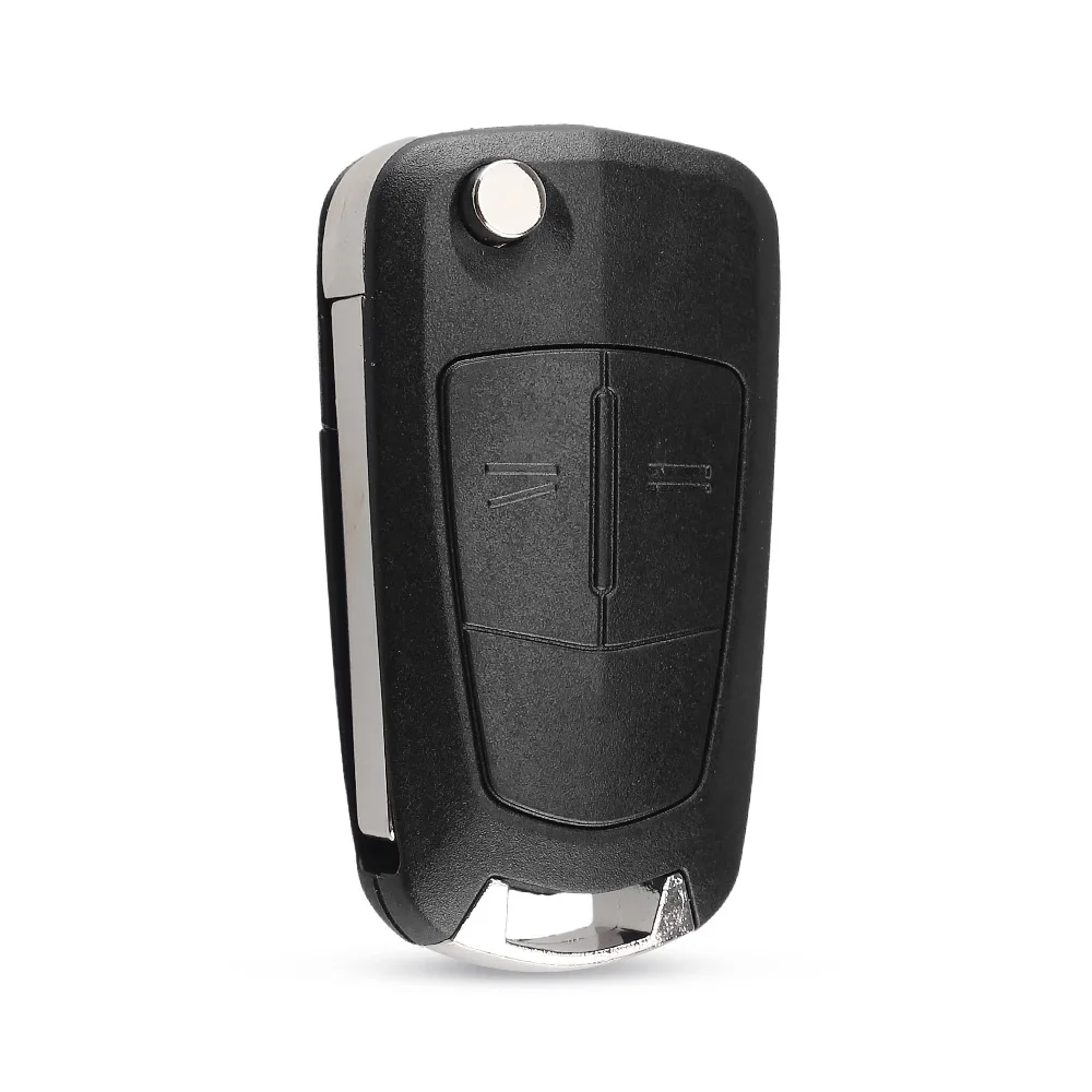 KEYYOU чехол для ключей с дистанционным управлением для Vauxhall Opel Corsa Astra Vectra Signum, автомобильный чехол для ключей HU100 Blade - Количество кнопок: 2 Кнопки