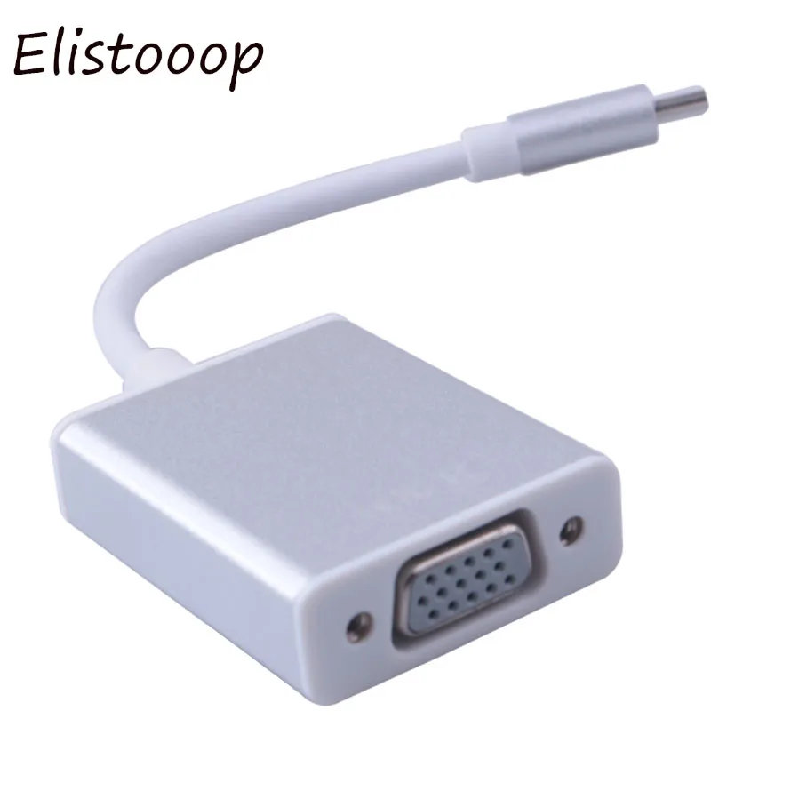 Адаптер USB 3 1 Type C Женский адаптер VGA для нового Macbook 12 дюймов Chromebook | Электроника