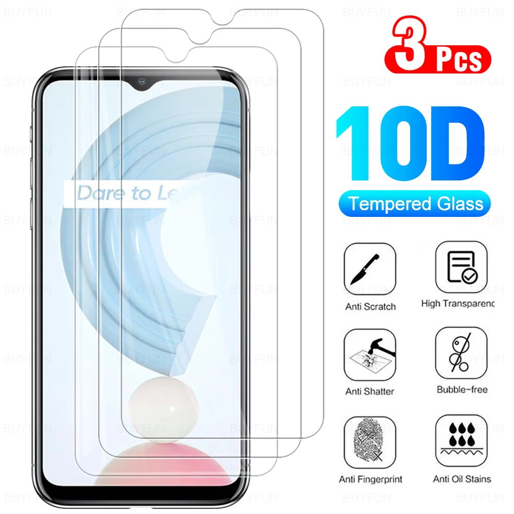 

Закаленное стекло для Realme C21, OPPO Realme C 21 c21 6,5 дюйма, защита от экран с защитой против царапин Защитные устройства, 3 шт.