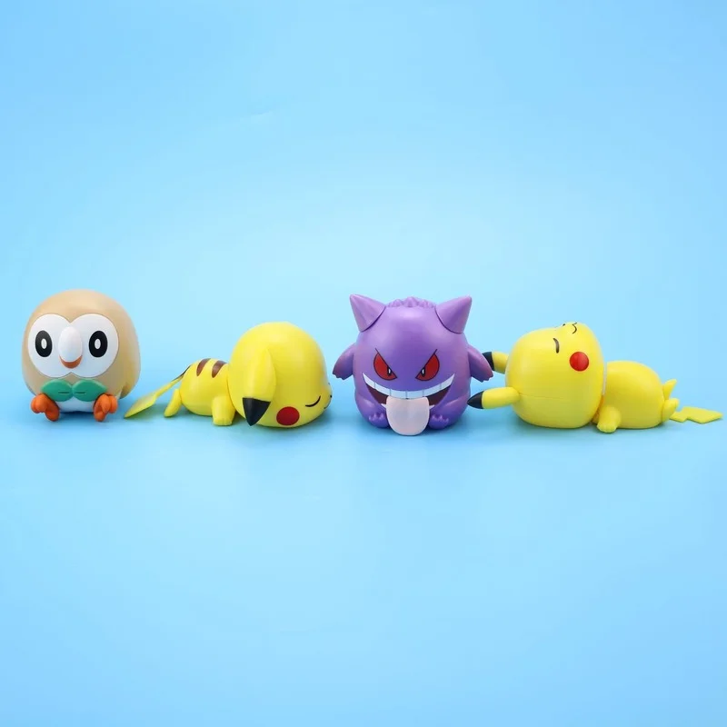 

8pcs/bag Takara Tomy Pikachu Decoration Cake Decoration Doll Anime Figurine Pokemon Figures Action Figure