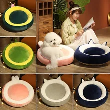 Coussin de sol en peluche japonais, tapis de Tatami, tabouret de Futon, pour la maison, la chambre à coucher, la baie vitrée  (4)