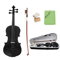 44 full size black lightweight acoustic violin fiddle with case bow rosin for violin beginners