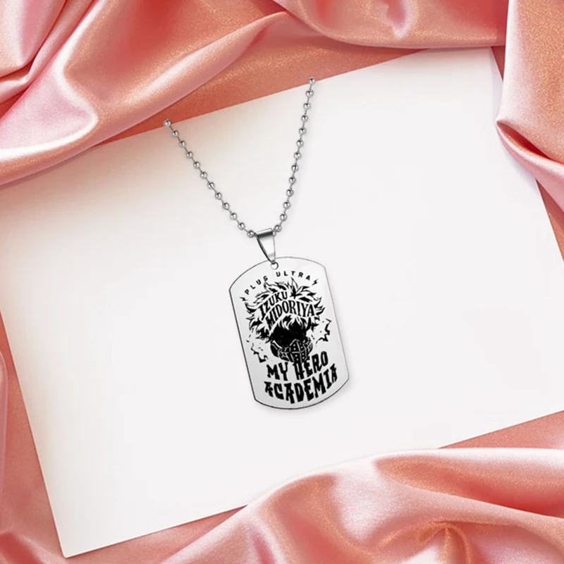 Ожерелье мужское/женское из нержавеющей стали с подвеской в стиле аниме Моя