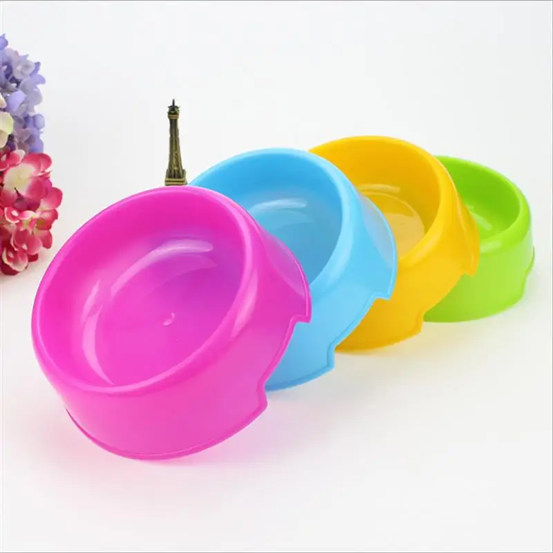 

3PCS Dog Bowl Multi-purpose Plastic Round Shape Pet Bowl Pet Feeding Bowl for Pet