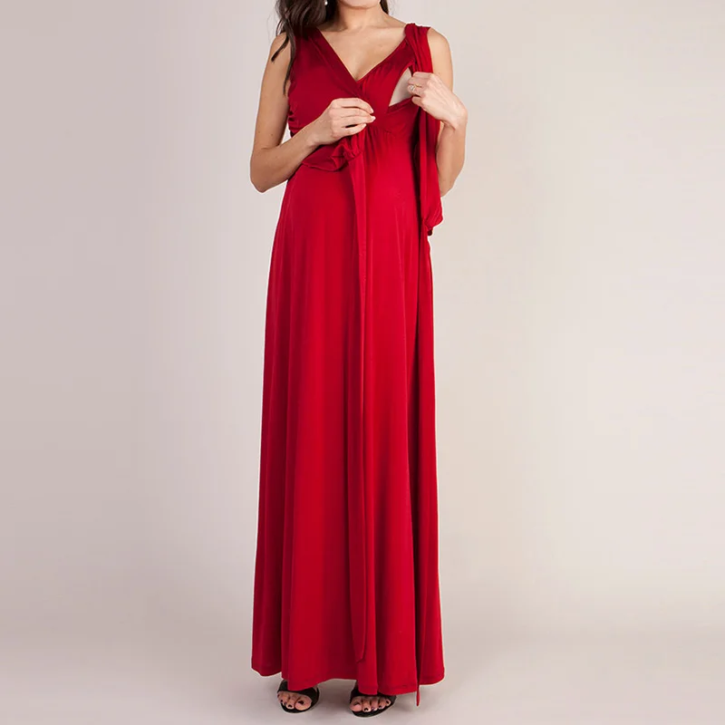 Женское банкетное платье большого размера для беременных женщин одежда грудного