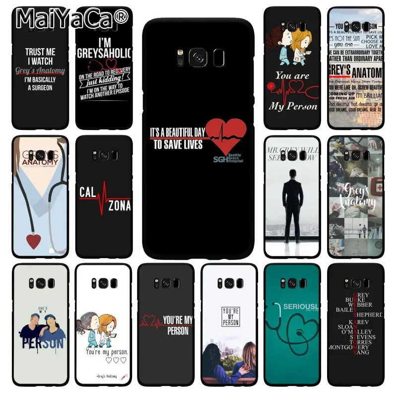 MaiYaCa You Are My Person чехол для телефона с анатомии Greys Samsung Galaxy S20 S10 Plus S10E S6 S7 S8 S9