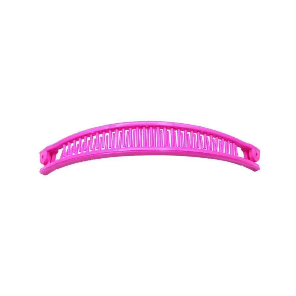 Rose Red Hair Clip Простой Зажим Шпилька для волос банан волос гребень конский хвост держатель гребень клип форма черный/белый Корея волос гребень - Цвет: Rose Red Hair Clip