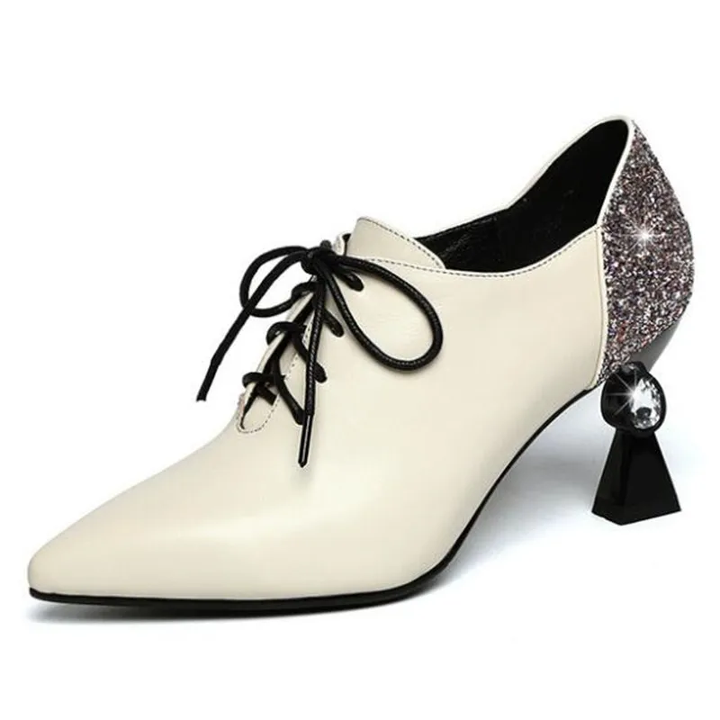 Стразы блестки острые сексуальные женские туфли на высоком каблуке лодочки